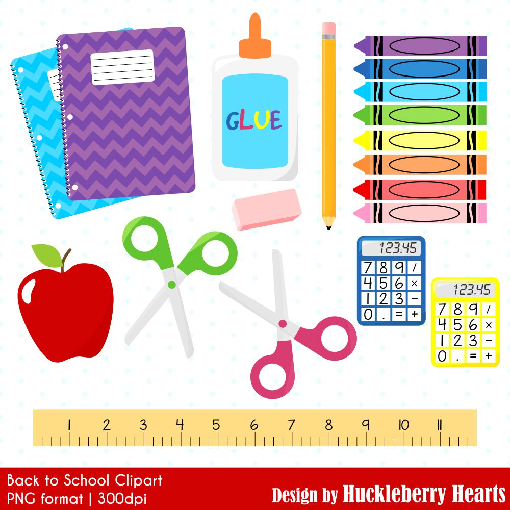 clipart of back to school supplies - photo #33