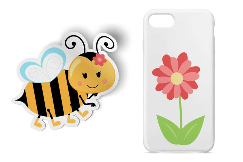 Assorted Bumble Bee Clipart and SVG Set