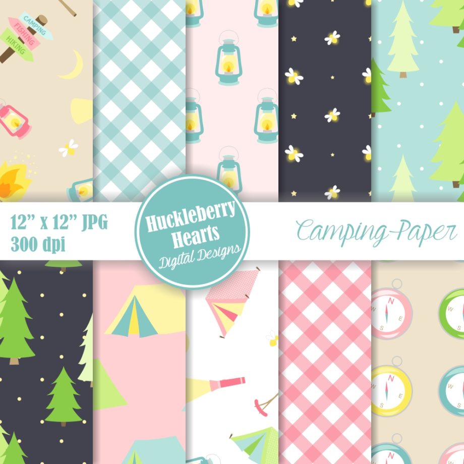Camping Paper Set
