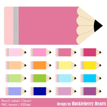 Pencil Label Clipart