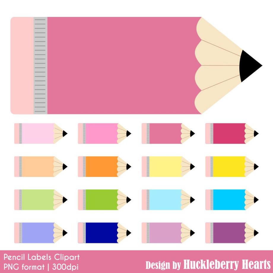 Pencil Label Clipart