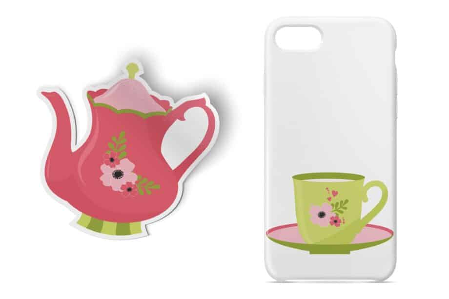 Assorted Tea Pot and Tea Cut Clipart Set