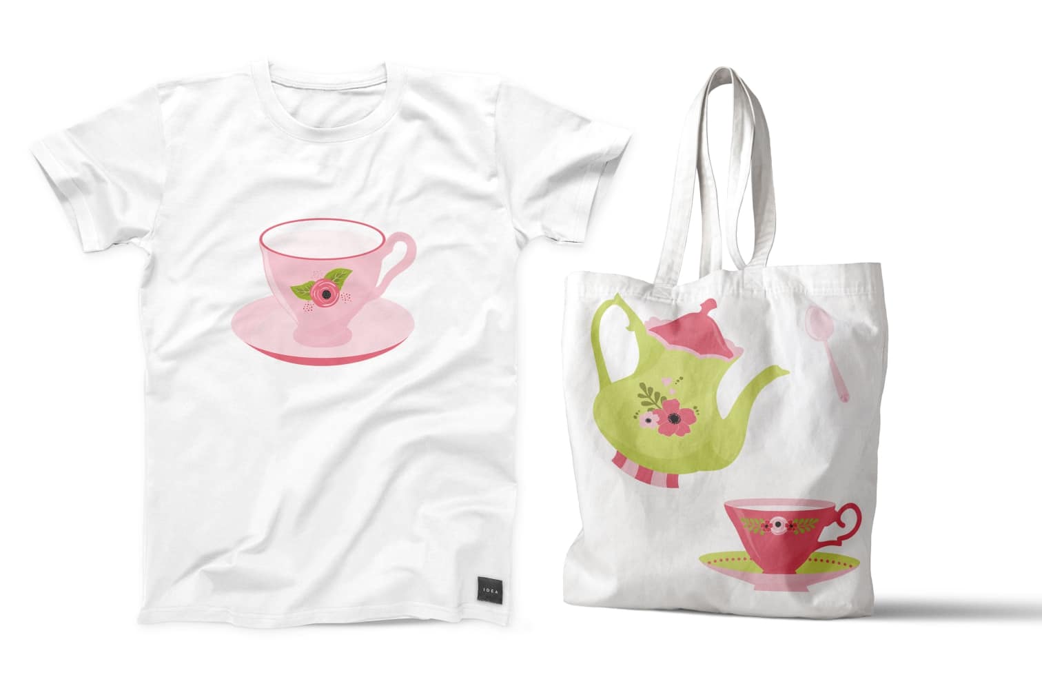 Pink Tea Time SVG Set