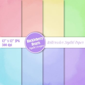 Assorted Watercolor Digital Paper