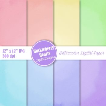 Assorted Watercolor Digital Paper