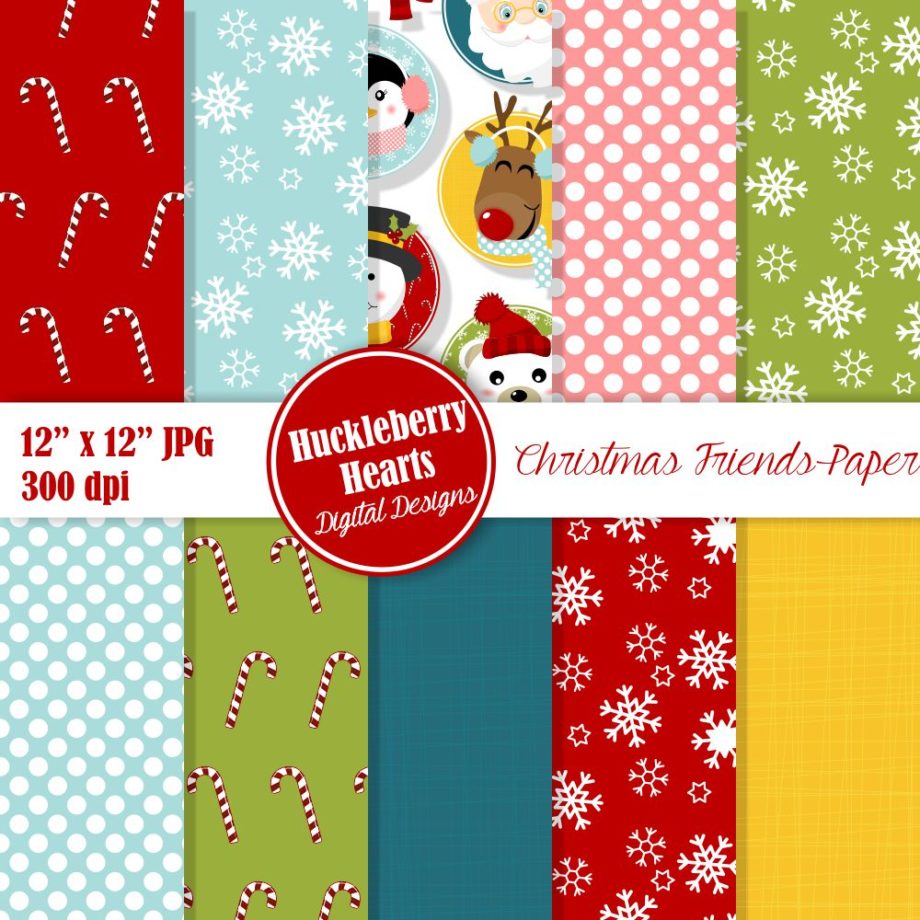 Christmas Friends Paper