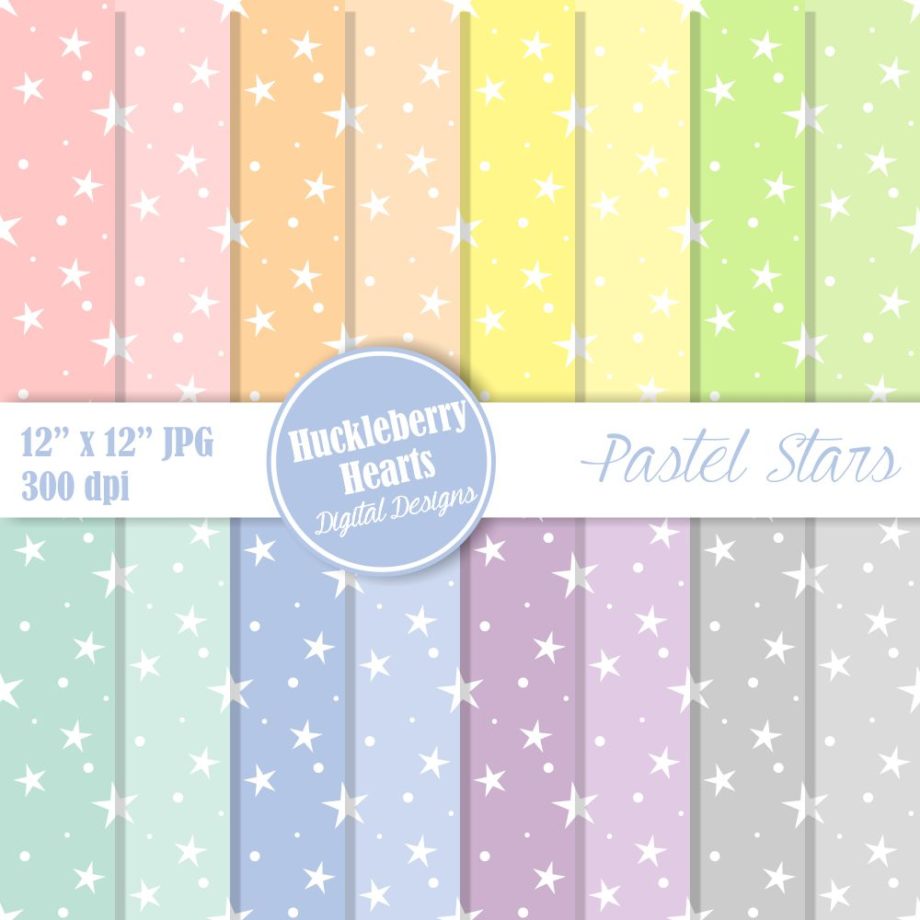 Pastel Stars Paper