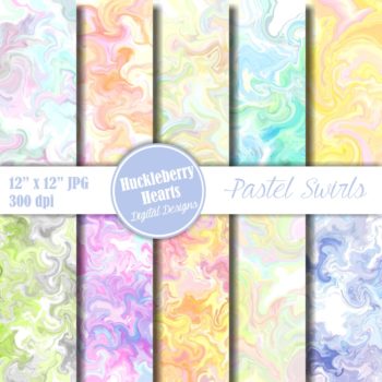 Pastel Swirls Paper