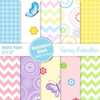 Spring Butterflies Paper
