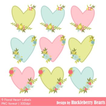 Floral Heart Clipart