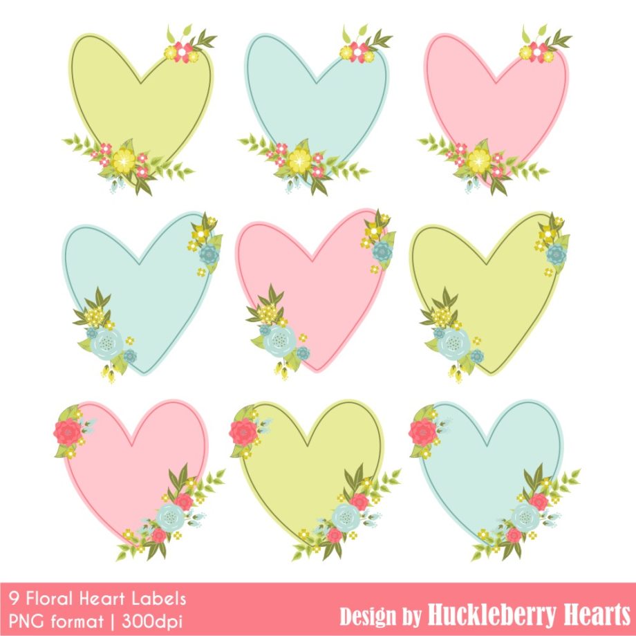 Floral Heart Clipart