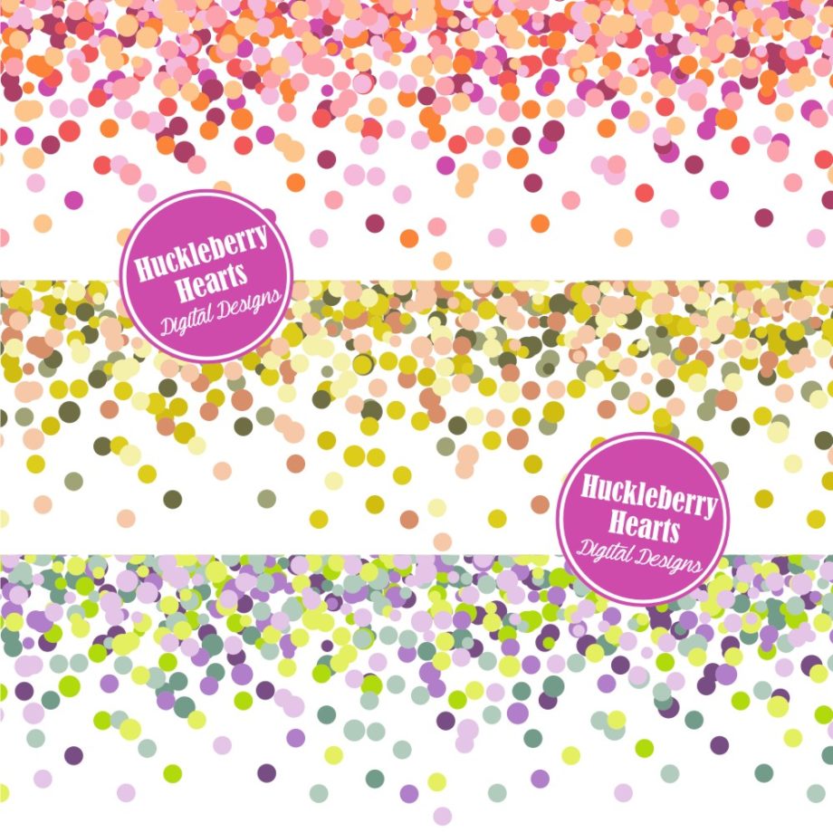 Rainbow Confetti Clipart