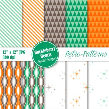 Assorted Retro Patterns DigitalPaper