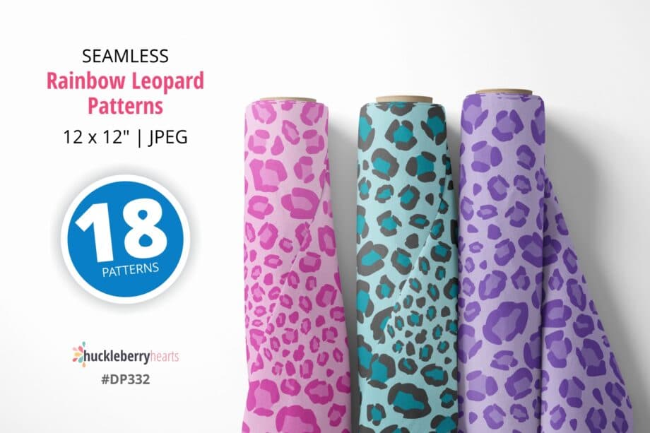 Rainbow Colored Leopard Prints