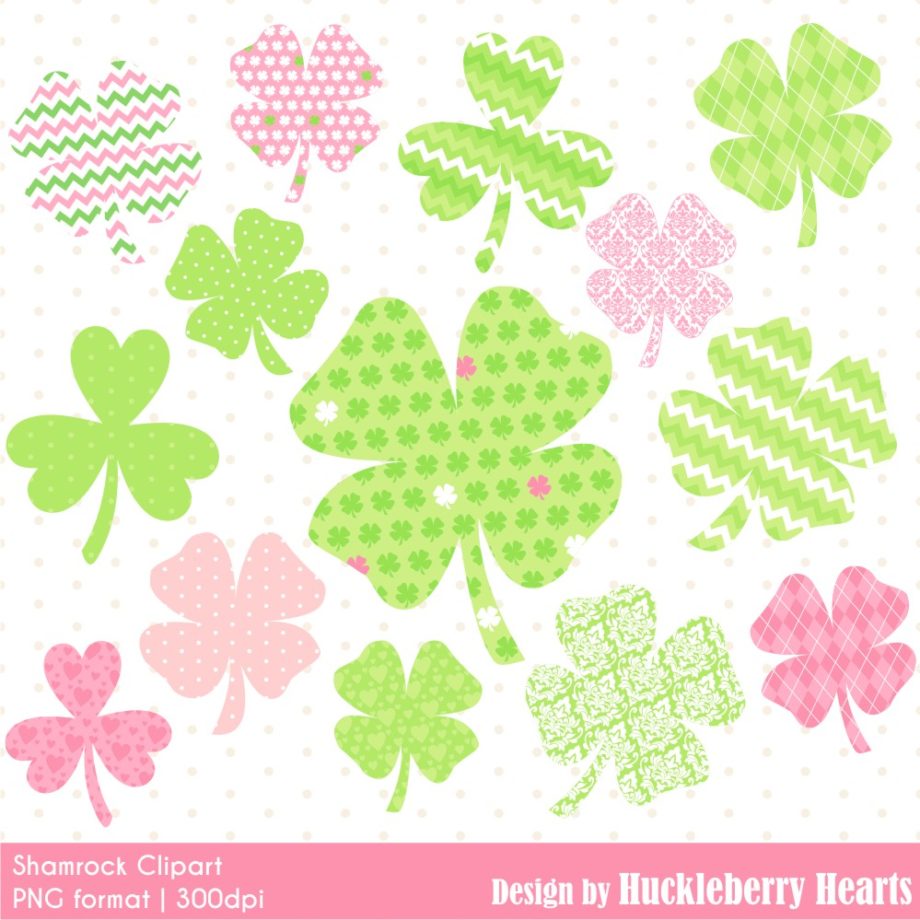 Assorted Shamrock Clipart