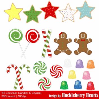Christmas Candies and Cookies Clipart