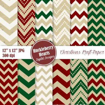 Christmas Digital Kraft Paper