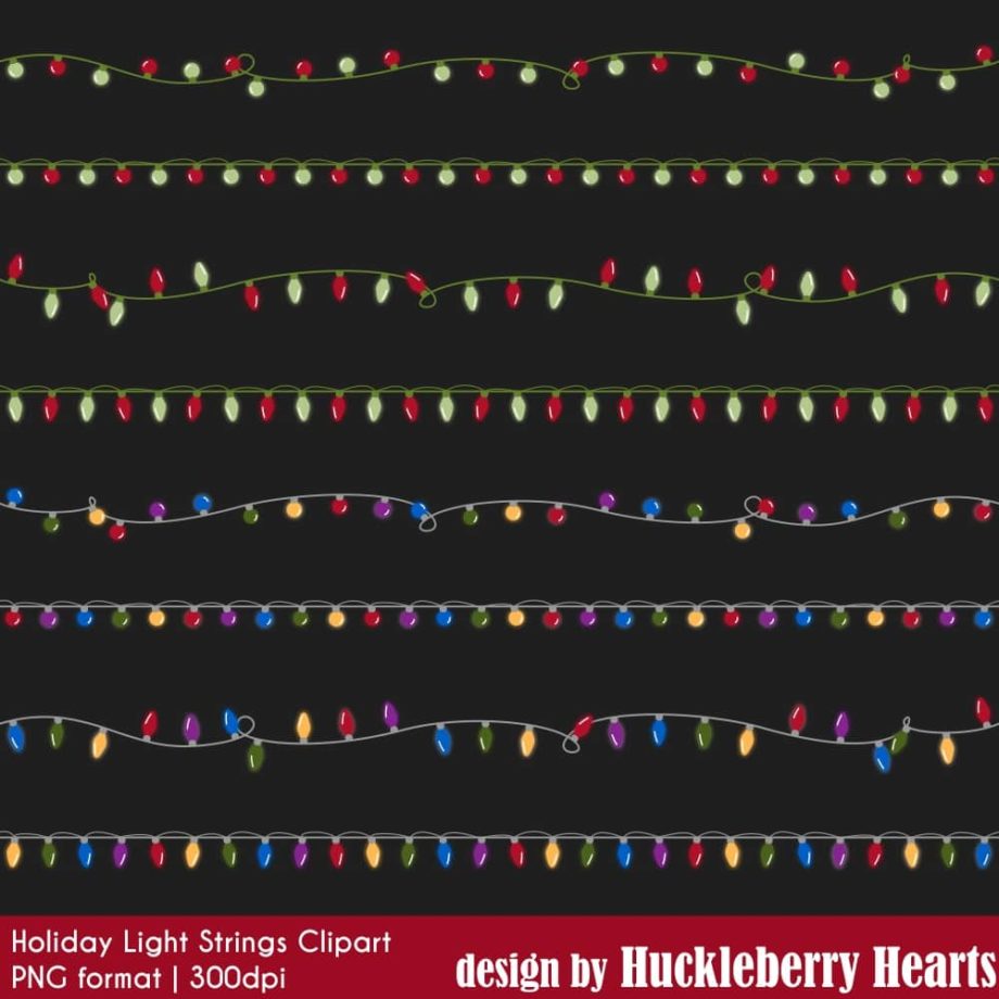 Christmas Light Strings Clipart