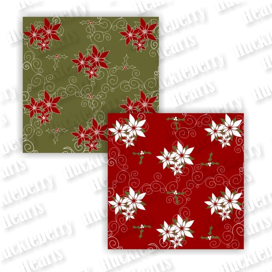 Christmas Red and Green Digital Paper