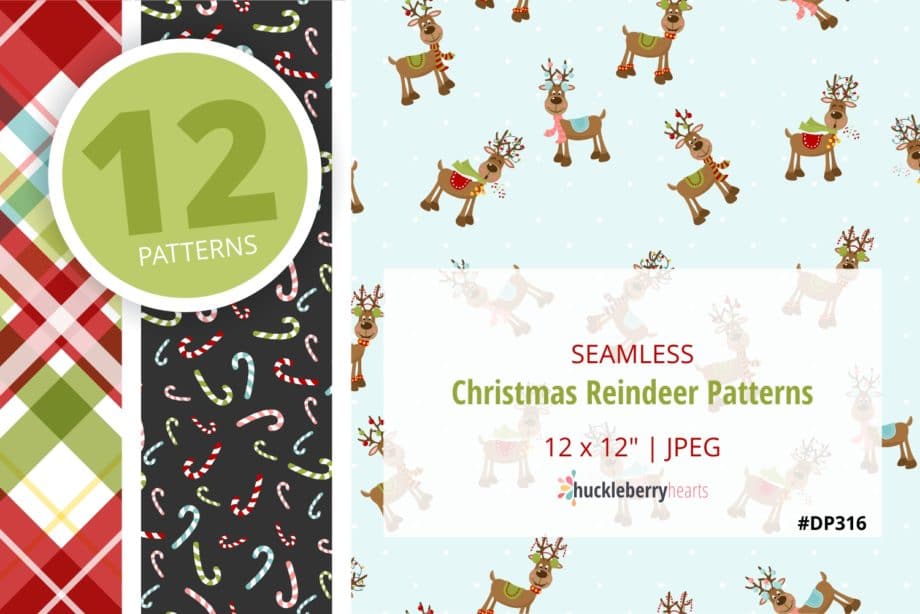 Christmas Reindeer Patterns Sample 2