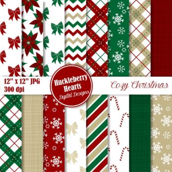 Cozy Christmas Digital Paper