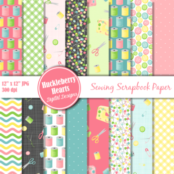 Sewing Scrapbook Paper