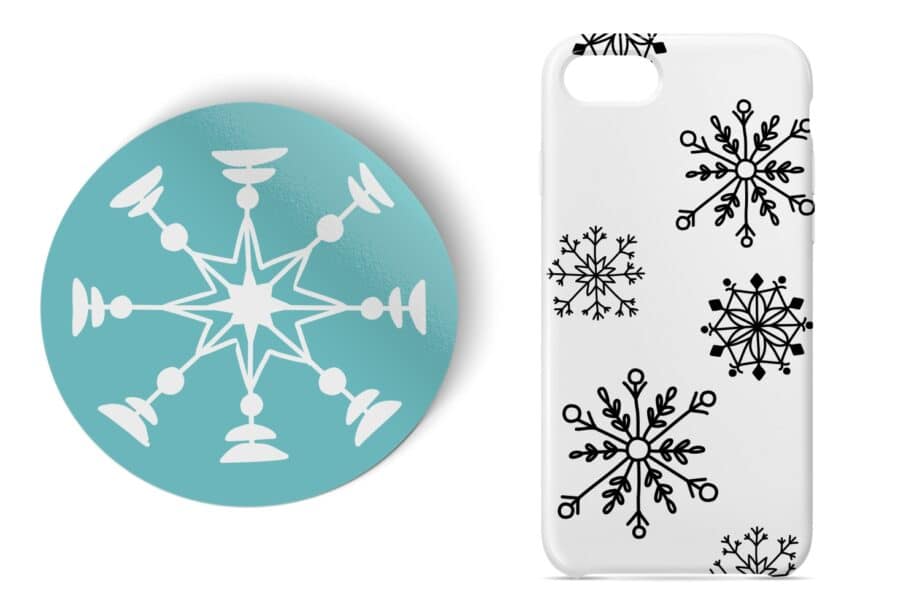 Hand Drawn Snowflake Clipart