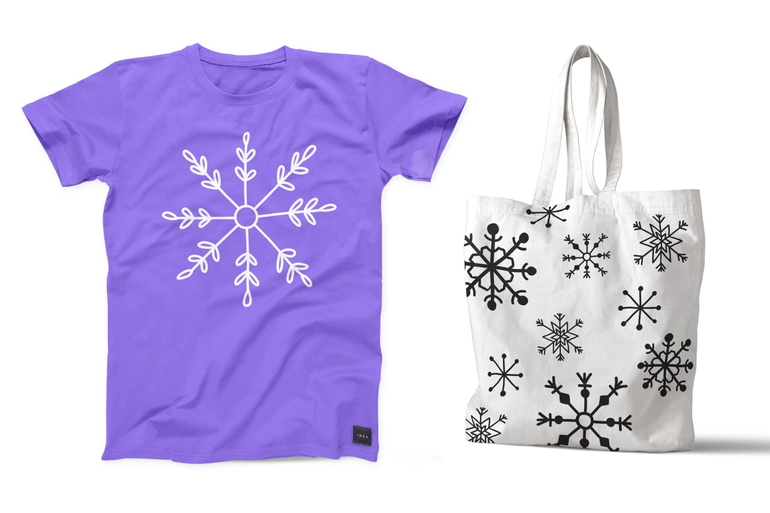 Hand drawn winter snowflakes, snow, flakes Svg, Vector, Png.