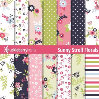 Sunny Stroll Floral Paper