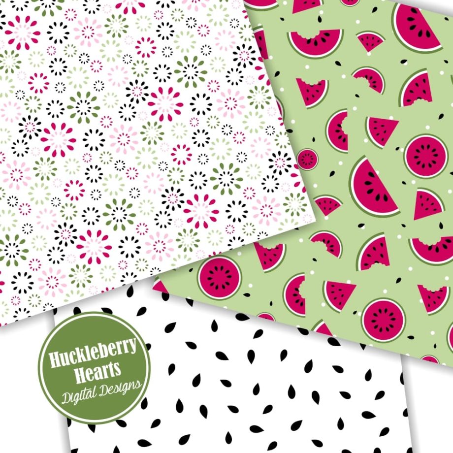 assorted watermelon themed images