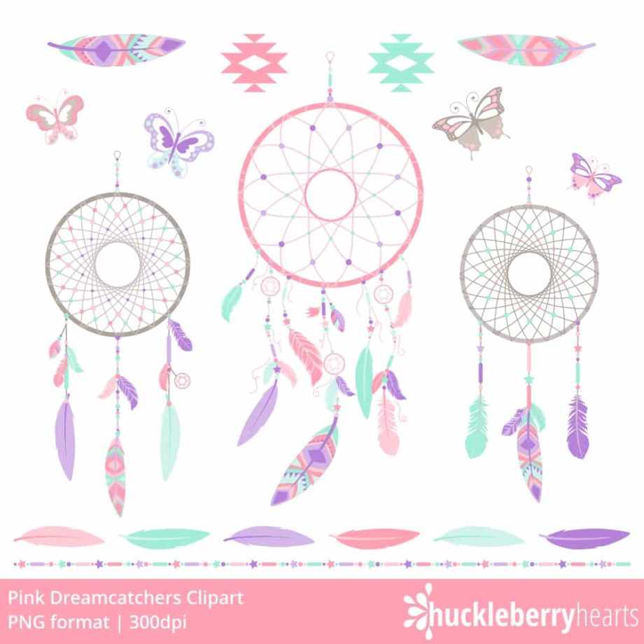 Pink Dreamcatchers Clipart