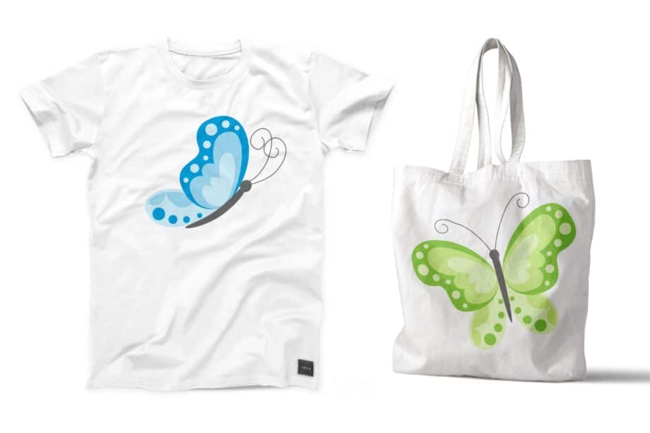 butterfly clipart set