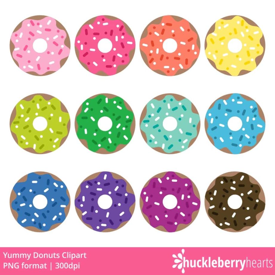Yummy Donuts Clipart