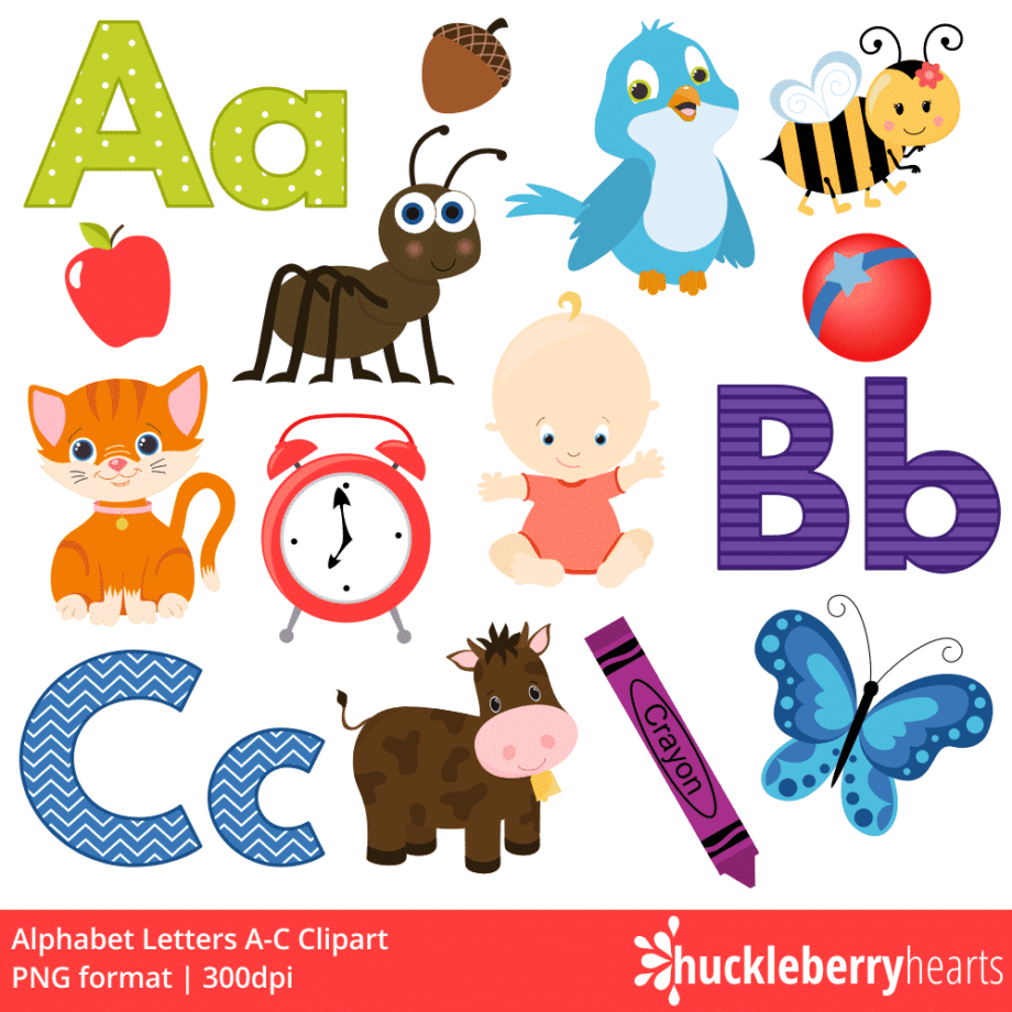 Alphabet Letters Clipart and Vectors Set