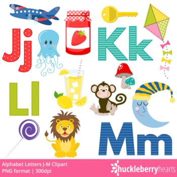 Alphabet Letters Clipart and Vector Set