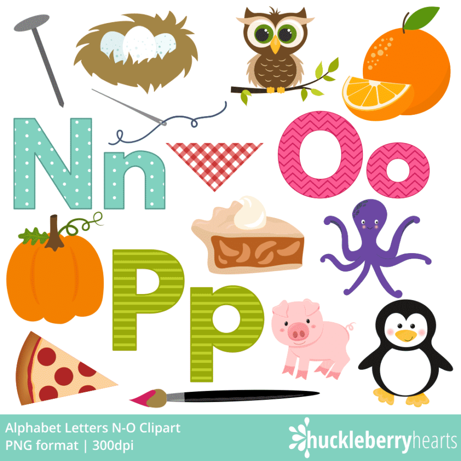 Alphabet Letters Clipart and Vector Set