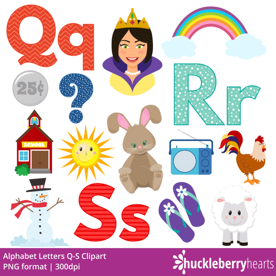 Alphabet Letters Clipart and Vector Set