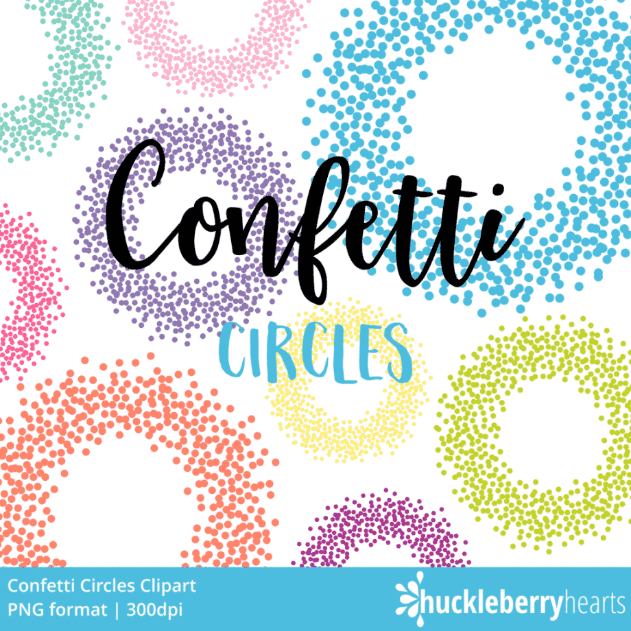 Confetti Circles Clipart