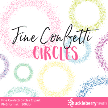 Fine Confetti Circles Clipart