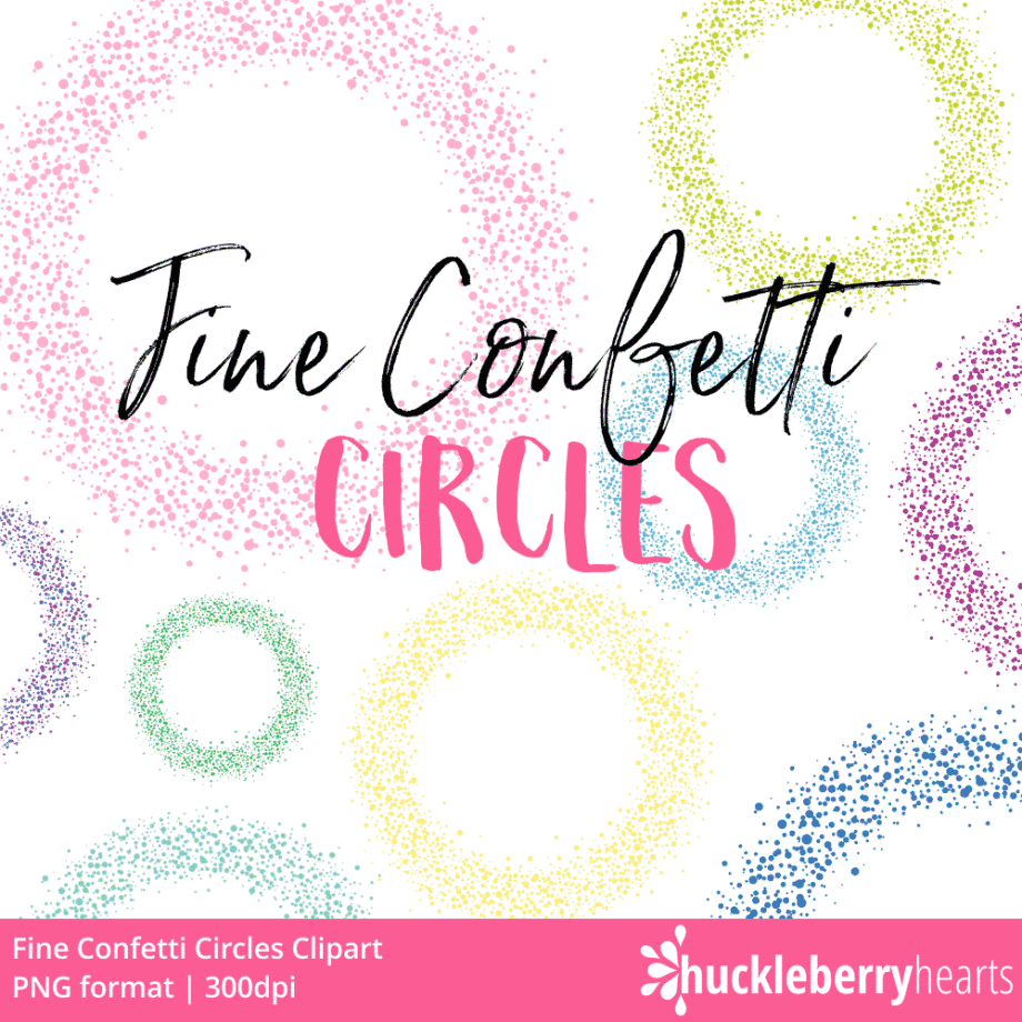 Fine Confetti Circles Clipart