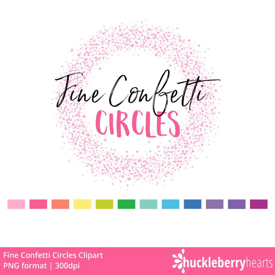 Fine Confetti Circles Clipart