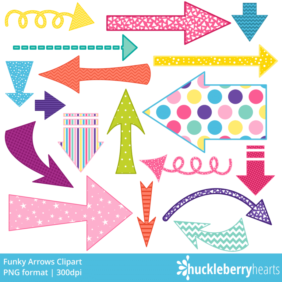 Funky Arrows Clipart