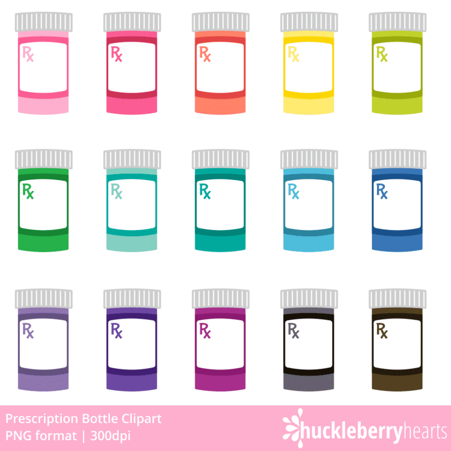 Prescription Bottles Clipart