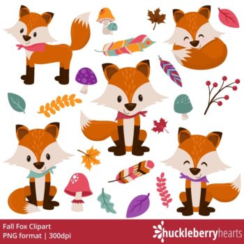 Fall Fox Clipart