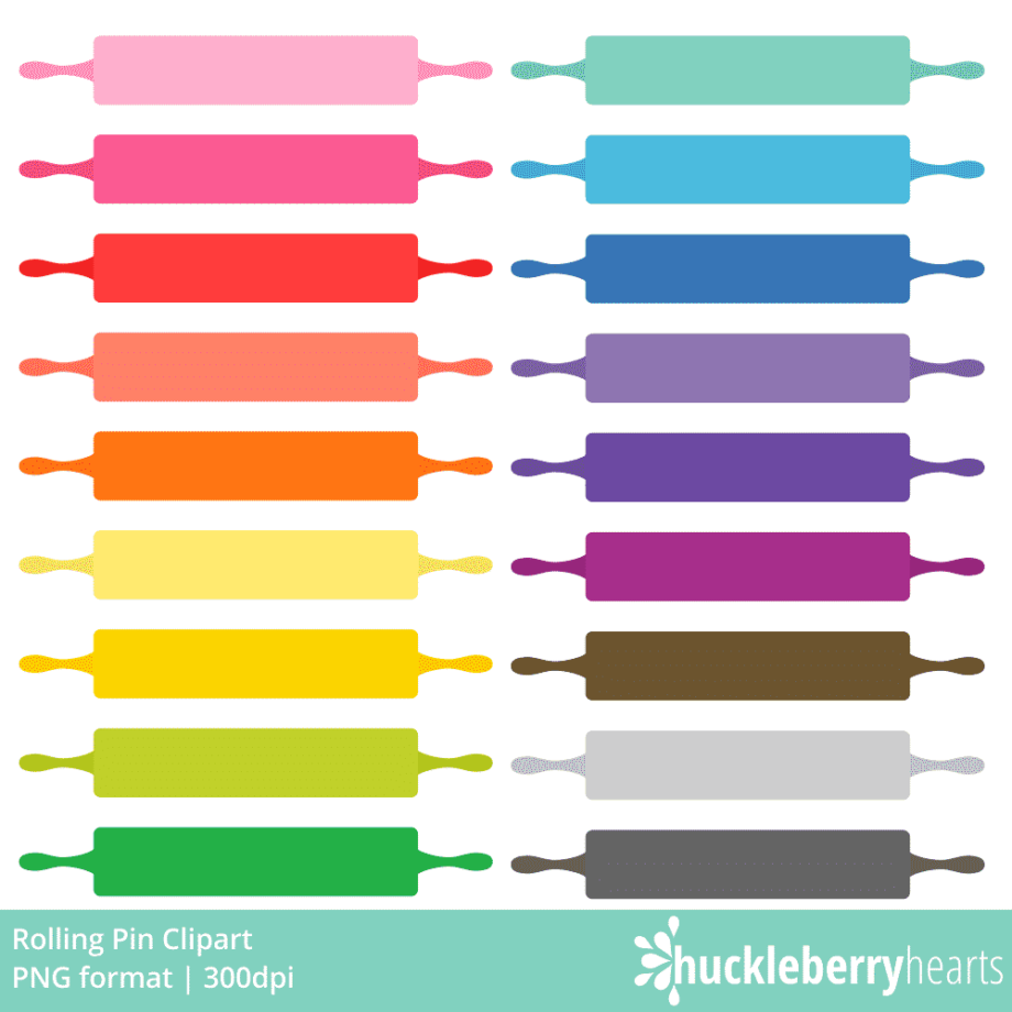 Rolling Pin Clipart Set