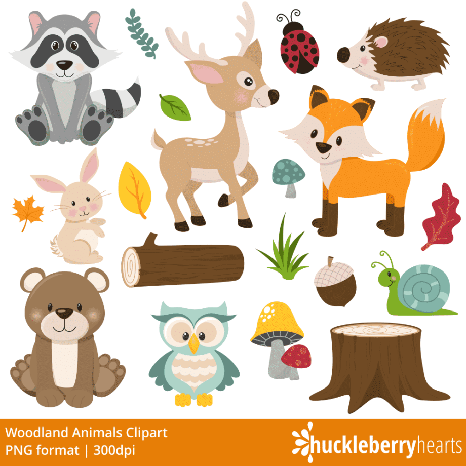 Woodland Friends Clipart