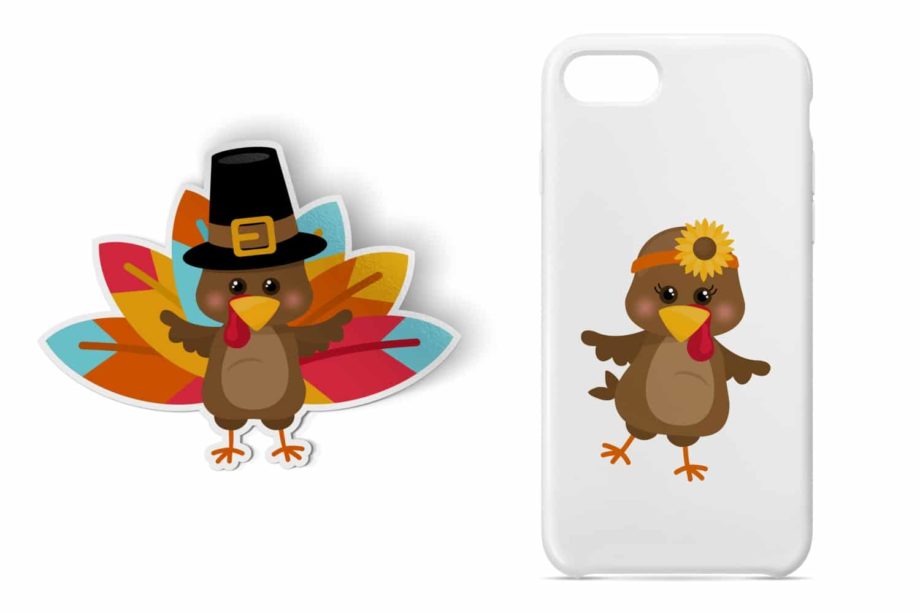 Thanksgiving Turkeys Clipart