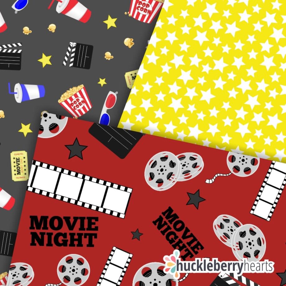 Movie Night Digital Paper