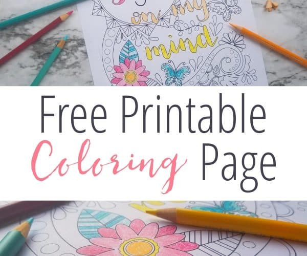 Free Coloring Page Printable for Summer