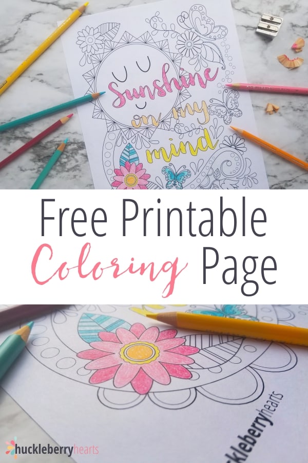 Free Coloring Page Printable for Summer